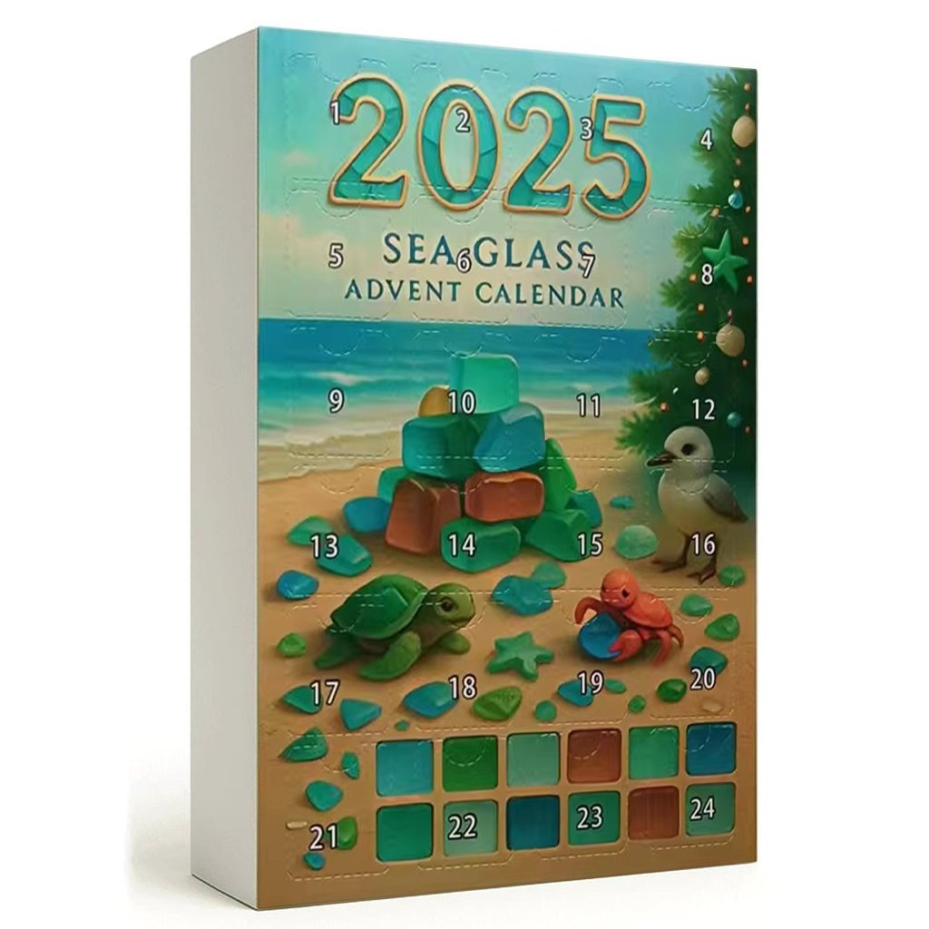 🌊✨Akrilni adventni koledar z učinkom božičnega drevesca 🎄❄️SI
