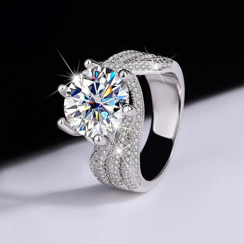 💖(ZADNJI DAN RAZPRODAJE - 80 % POPUSTA) Diamantni prstan z magnetnim moissanitom DIYSTARTM 💍-SI