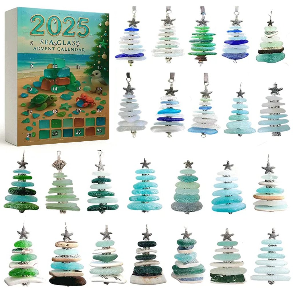 🌊✨Akrilni adventni koledar z učinkom božičnega drevesca 🎄❄️SI