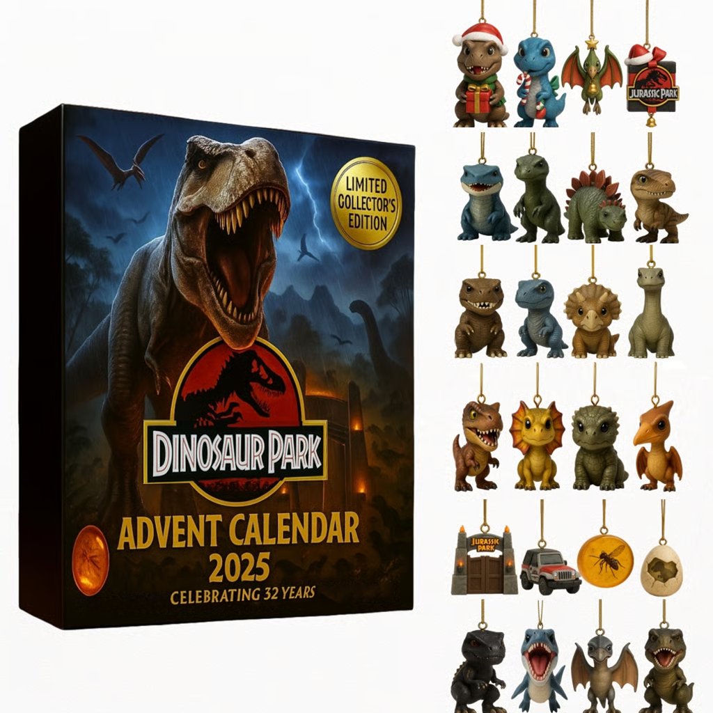 🦖Adventni koledar za 32. obletnico parka dinozavrov – 2025-SI