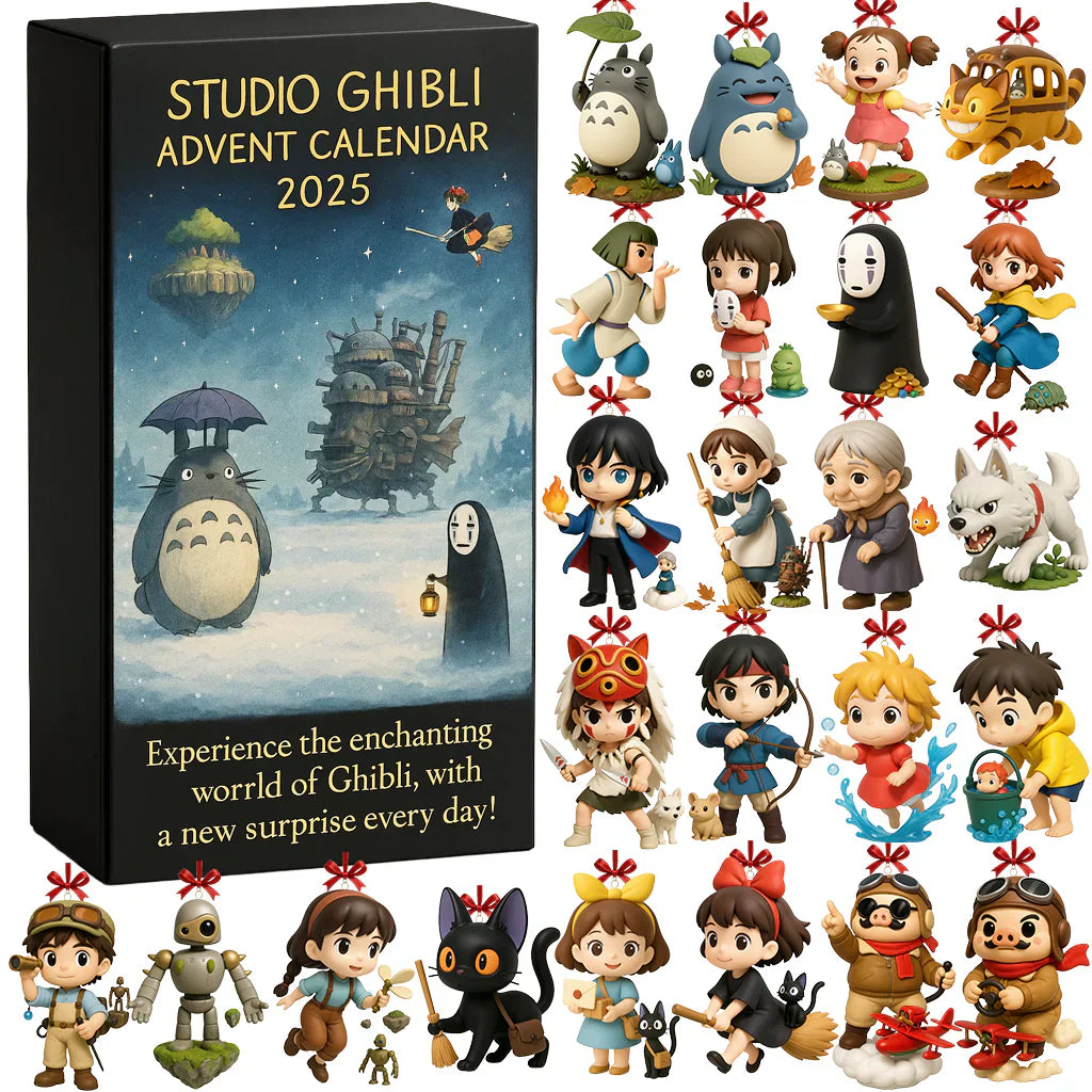 3D skulptura – Studio Ghibli klasični anime adventni koledar 2025-SI
