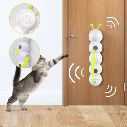 🐛Interaktivna električna mačja igrača v obliki gosenice-SI