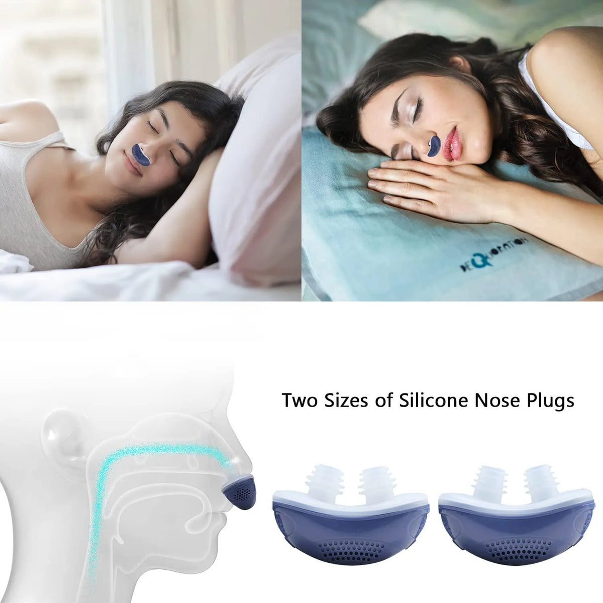 Naujas mini CPAP aparatas be žarnos, be kaukės, anti-knarkimo ventiliatorius-LT
