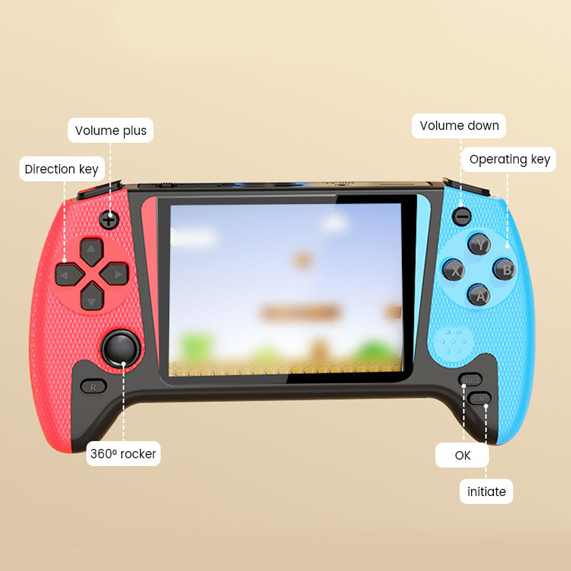 🎮 Prenosna, klasična igralna konzola z velikim zaslonom-SI