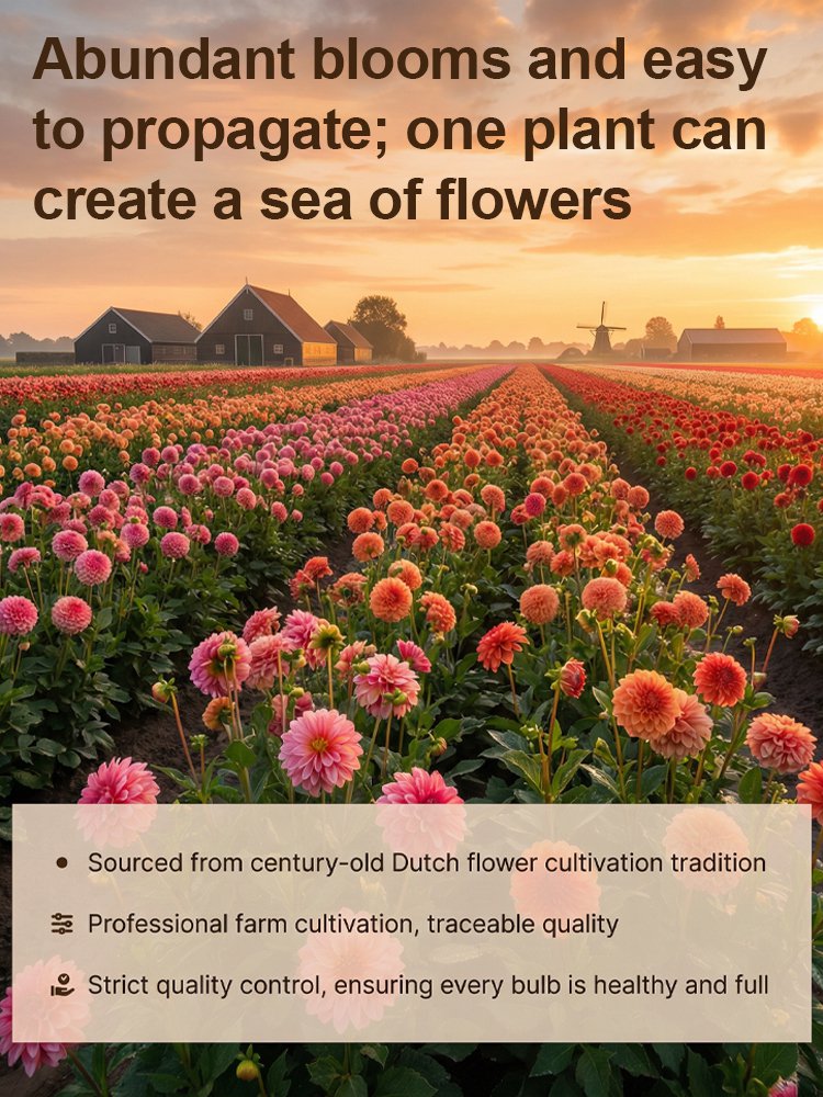 【Base Direct Sales】Four Seasons Blooming Double Dahlia Bulbs-GR