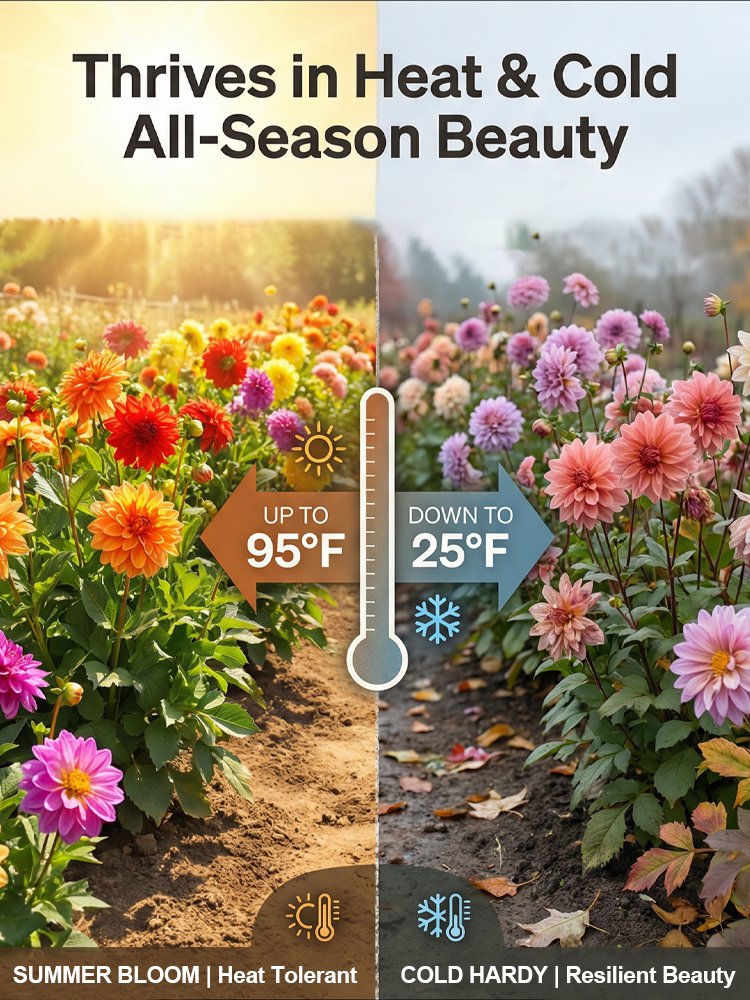 【Base Direct Sales】Four Seasons Blooming Double Dahlia Bulbs-GR