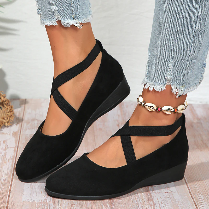 🌹-49% popust!! Elegantni, enobarvni, fleksibilni čevlji z nizko peto🩰-SI