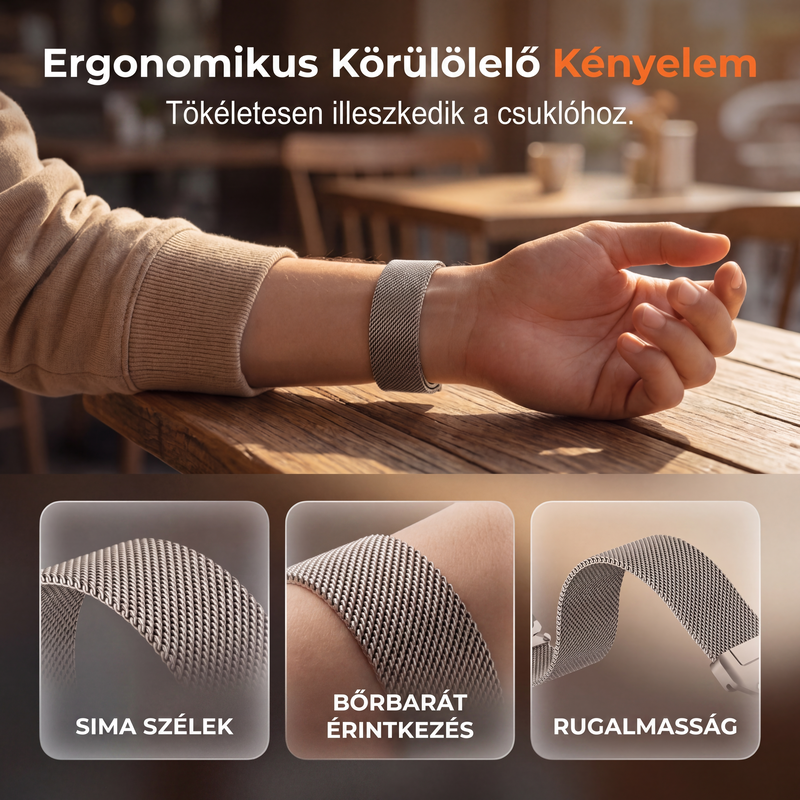 ⌚Pašček za uro iz mrežastega jekla – za Apple Watch-SI