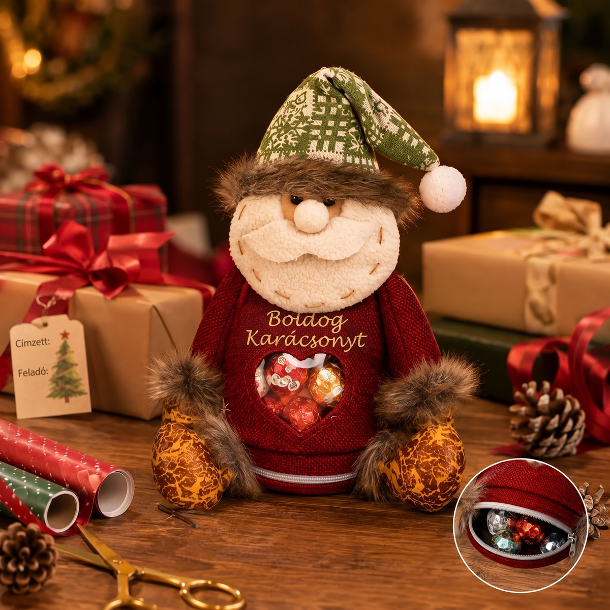 🎄🎁 49 % POPUSTA zadnji dan! Božične darilne vrečke z zadrgo – praznična embalaža 🎅✨-SI