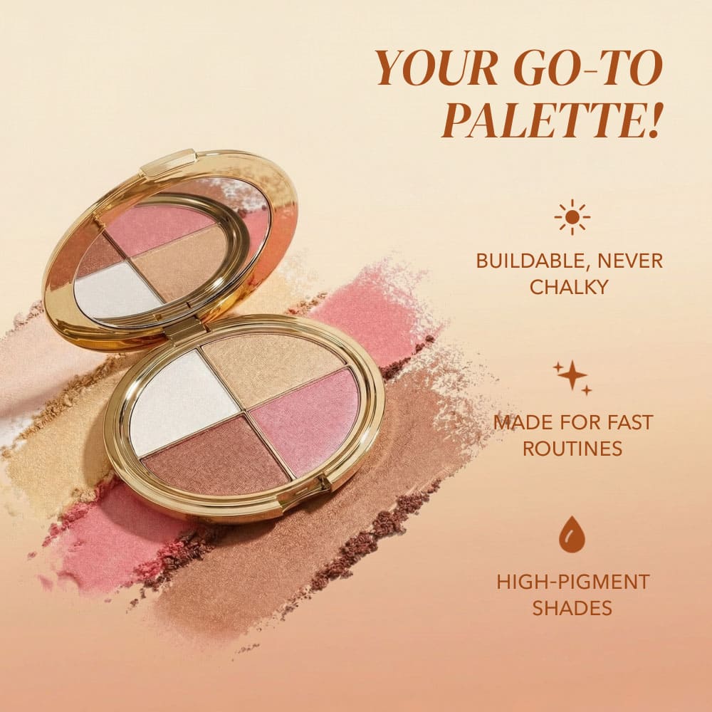 Paleta senčil za oči in obraz Glam in Seconds - SI