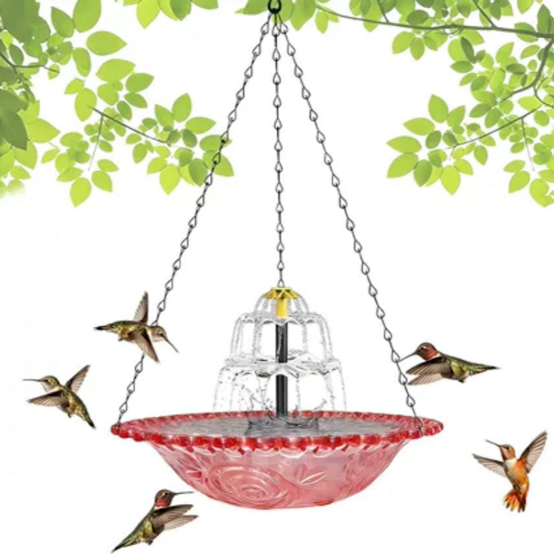 🐦Vintažinė pakabinama paukščių lesyklėlė ir vonia-LT