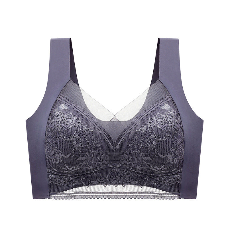👙 Super patogi ir minkšta moteriška nėriniuota liemenėlė be plieninio žiedo【✨1 + 1 nemokamai】-LT