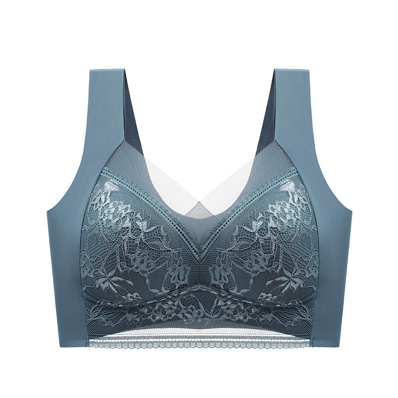 👙 Super udoben in mehak ženski čipkast modrček brez jeklenega obroča【✨1 + 1 gratis】-SI
