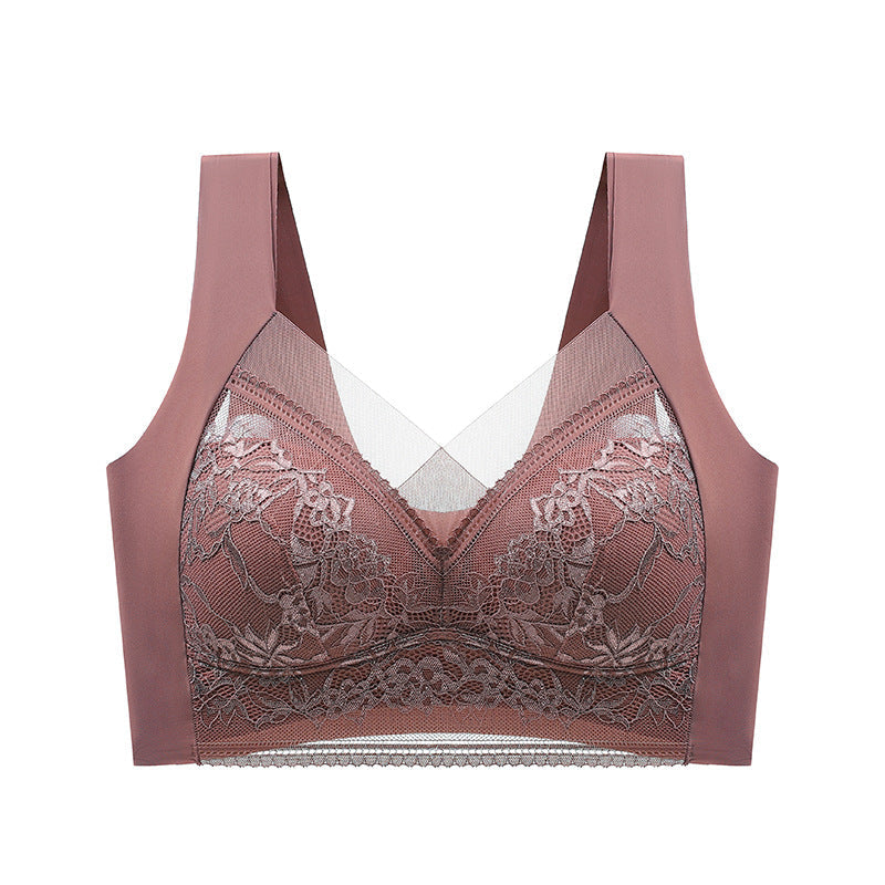 👙 Super udoben in mehak ženski čipkast modrček brez jeklenega obroča【✨1 + 1 gratis】-SI