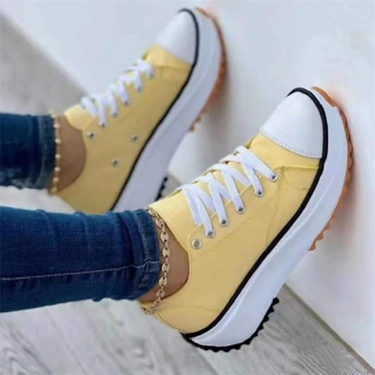 💝Ribotas išpardavimas su 50% NUOLAIDA🔥🔥Moteriški suvarstomi platforminiai sportbačiai su kulnais-LT