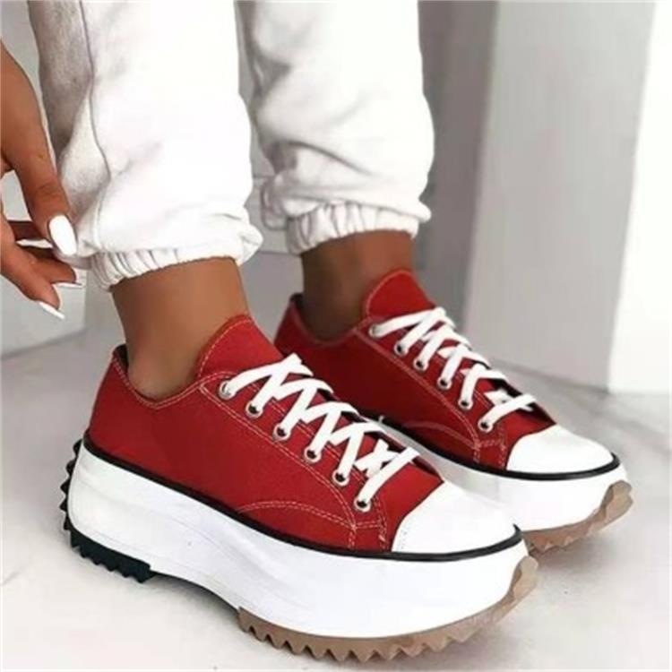 💝Ribotas išpardavimas su 50% NUOLAIDA🔥🔥Moteriški suvarstomi platforminiai sportbačiai su kulnais-LT