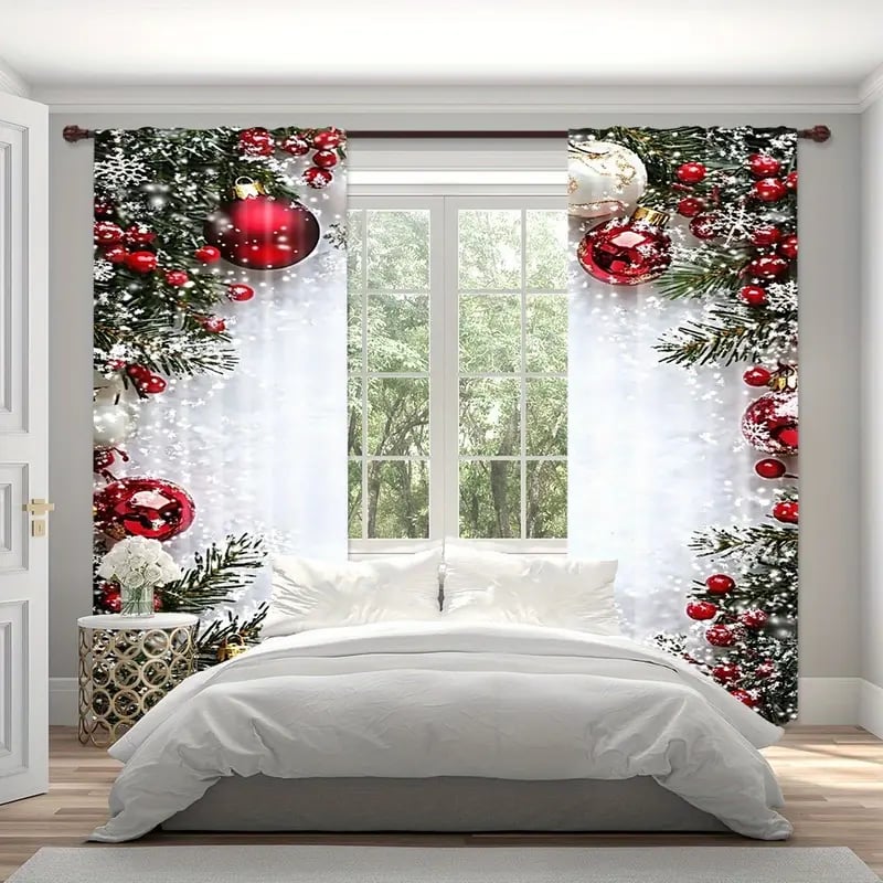 🎅Božična razprodaja 49 % POPUSTA🎄Božične zavese-SI