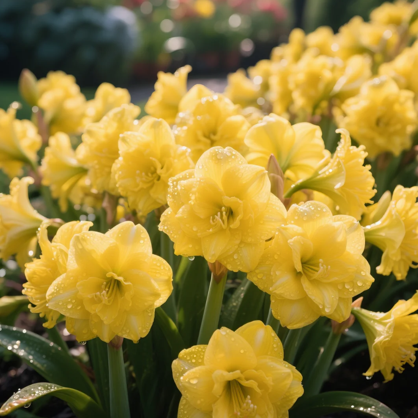 🌺Dvigubos amarilės su gėlių kvapu – žydi per 40 dienų-LT
