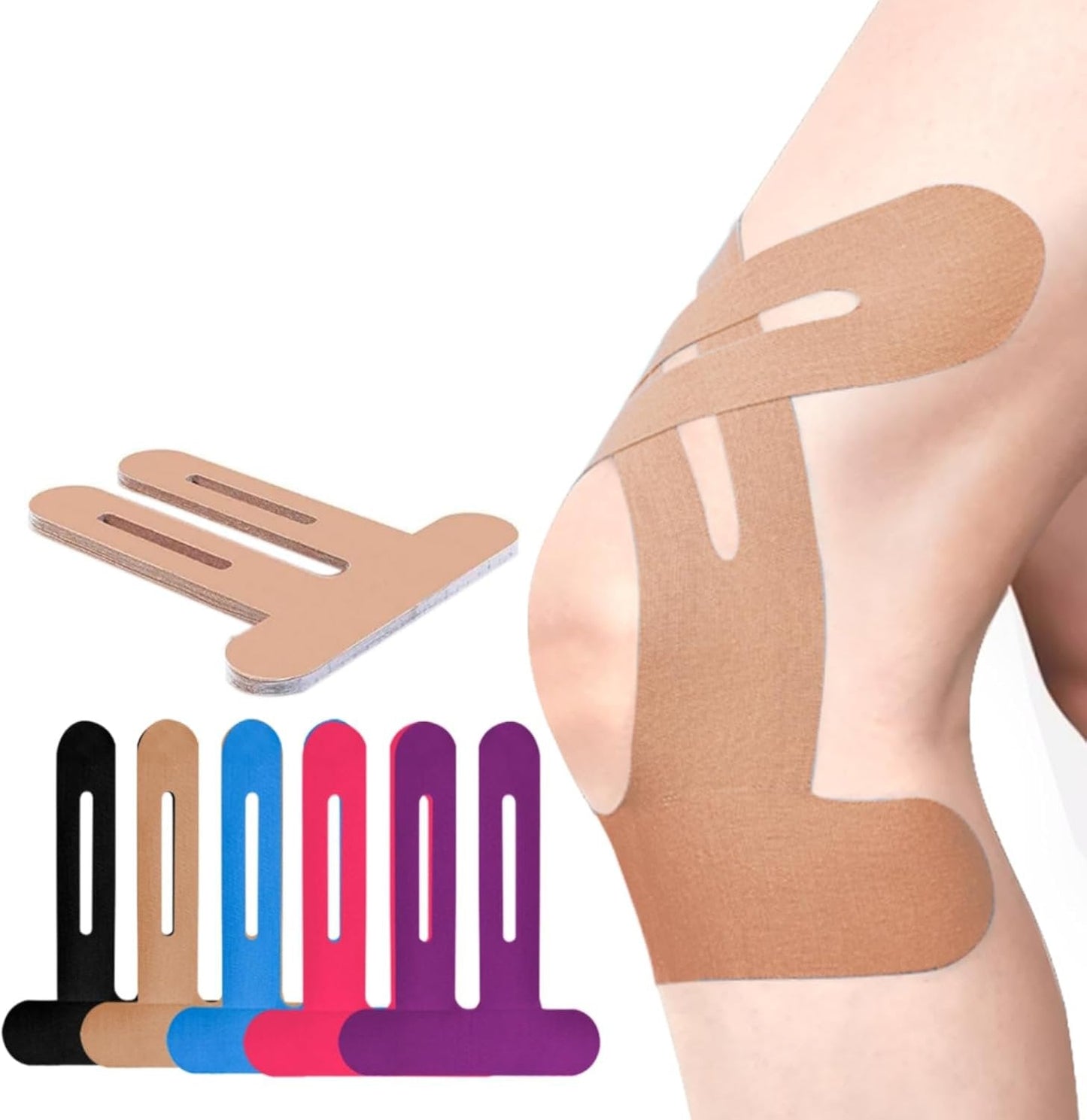 🎁50% NUOLAIDA – iš anksto paruoštas kineziologinis teipas keliui-LT