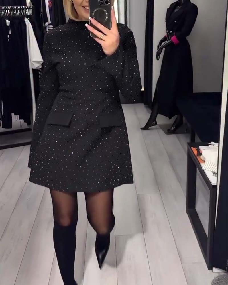 Elegantiška, blizganti moteriška suknelė-LT