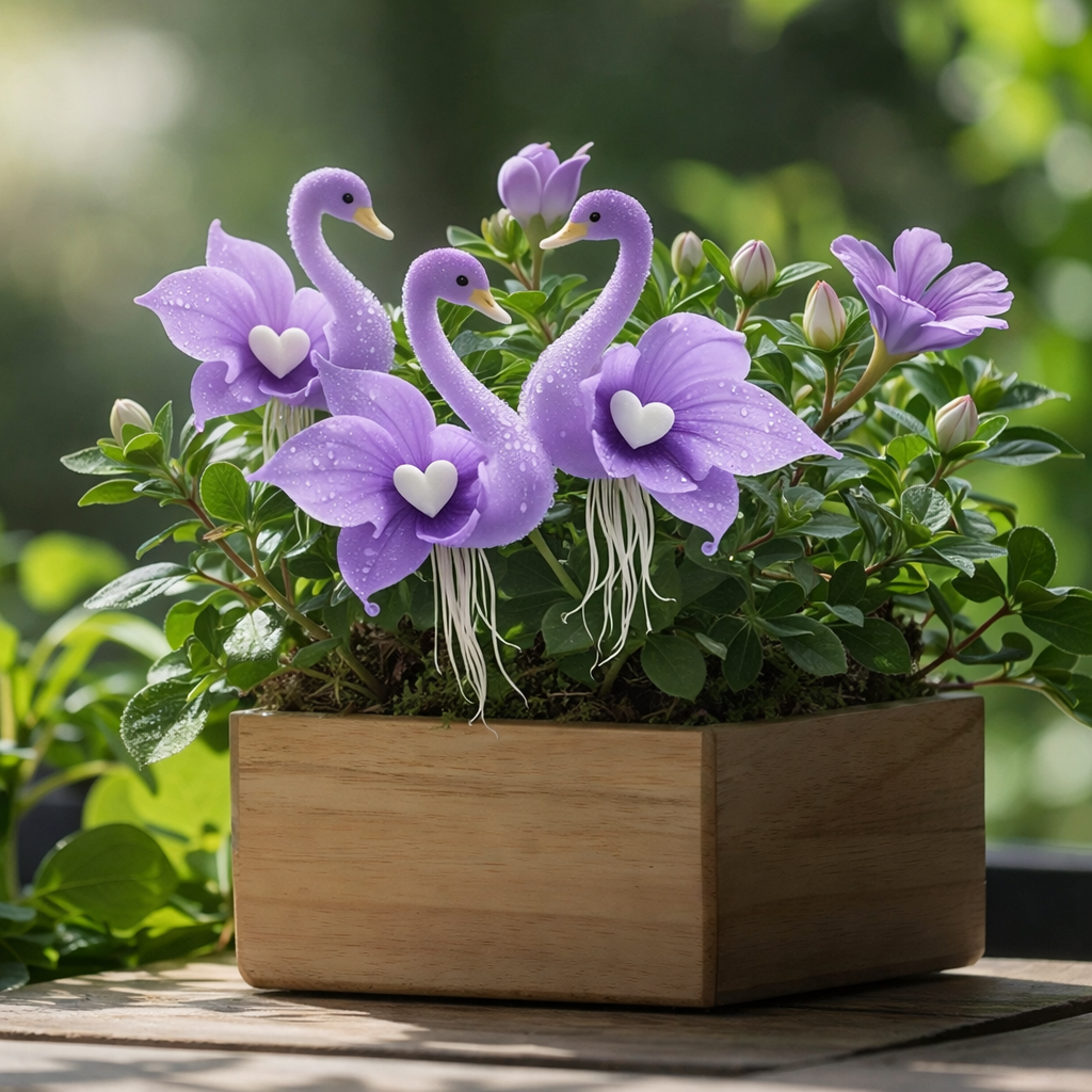 🔥 Pomladna razprodaja -50%! ✨ Očarljive rože "Purple Swan Blossom" – edinstvena lepotica za vaš vrt-SI