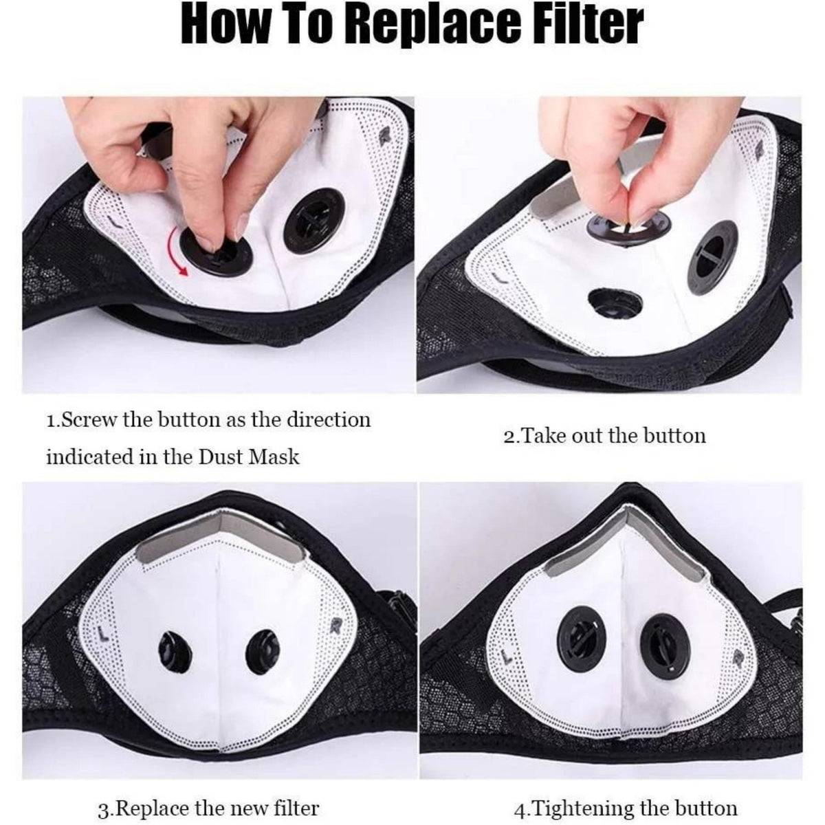 💖Maska za večkratno uporabo z ogljikovim filtrom – zasnovana za aktiven življenjski slog-SI