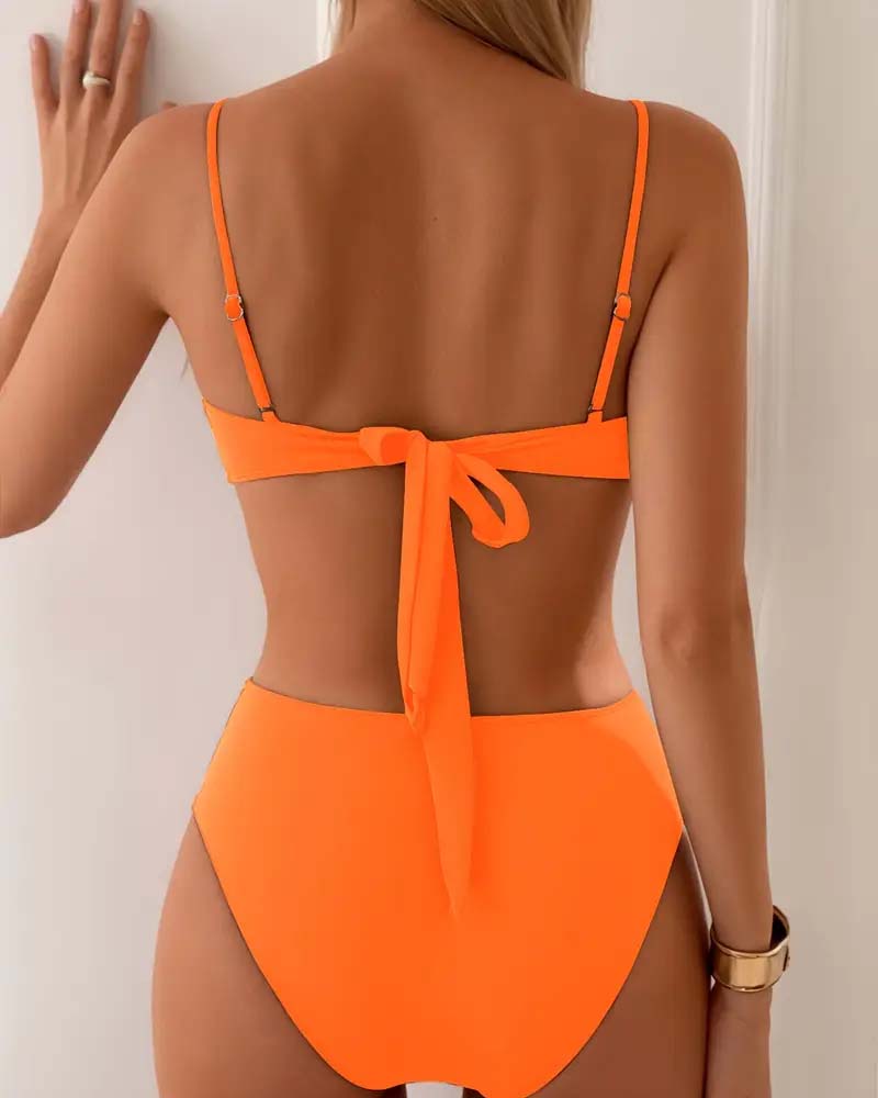 Seksualus, madingas dviejų dalių bikinis-LT