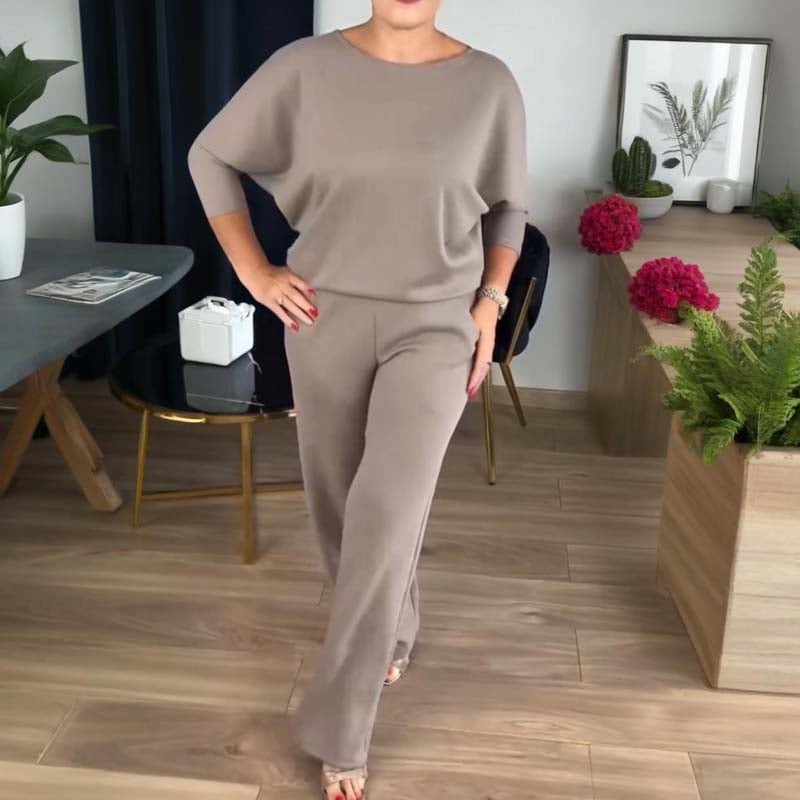 ⏳Posebna časovno omejena ponudba⏰Elegantni 3-delni komplet, ki vključuje dolg kardigan, majico in hlače💞-SI