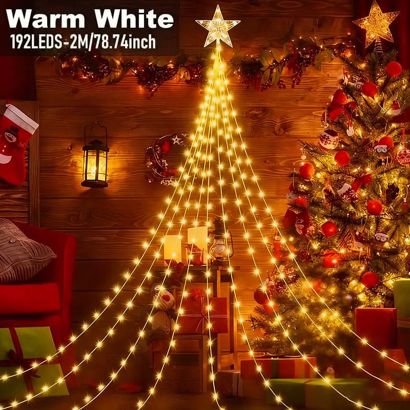 🎁Zgodnja praznična razprodaja 50 % POPUSTA🎄Božične lučke Starlight Cascade-SI