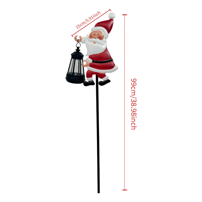 🎅 Božičkova solarna svetilka - Čarobna svetloba bo vaš vrt napolnila s prazničnim sijajem. ✨-SI
