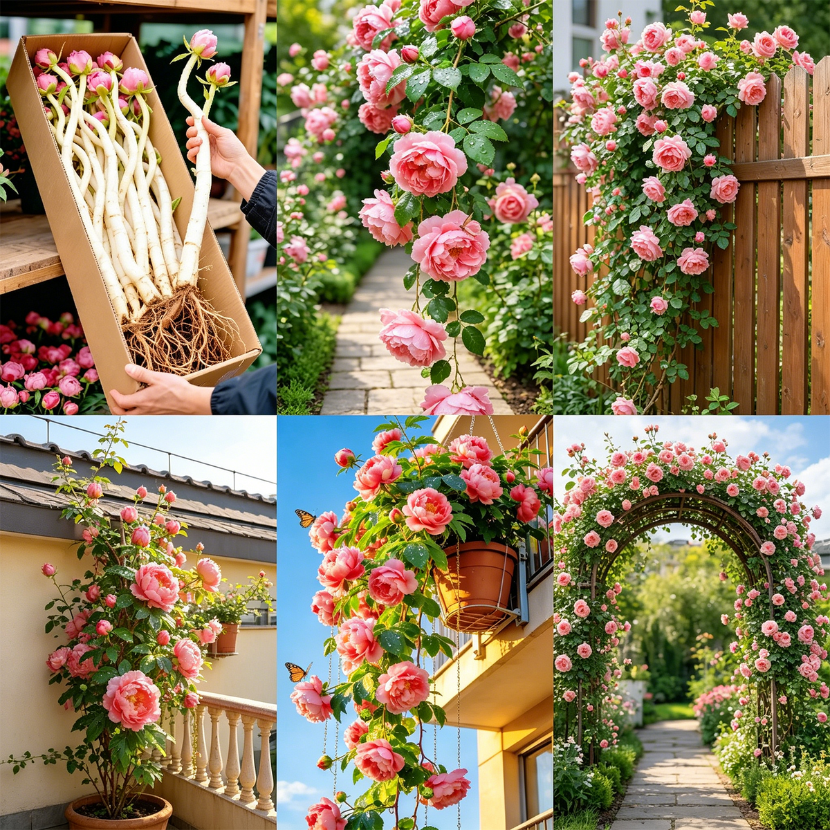 🌈 Vrhunske plezalne vrtnice 🌹 Hitro rastoče, enostavne za nego in zelo dišeče ✨ Popolne za vsak vrt-SI