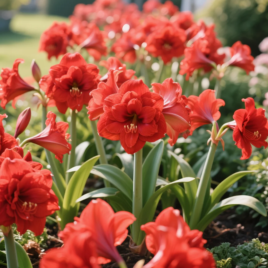 🌺Dvigubos amarilės su gėlių kvapu – žydi per 40 dienų-LT