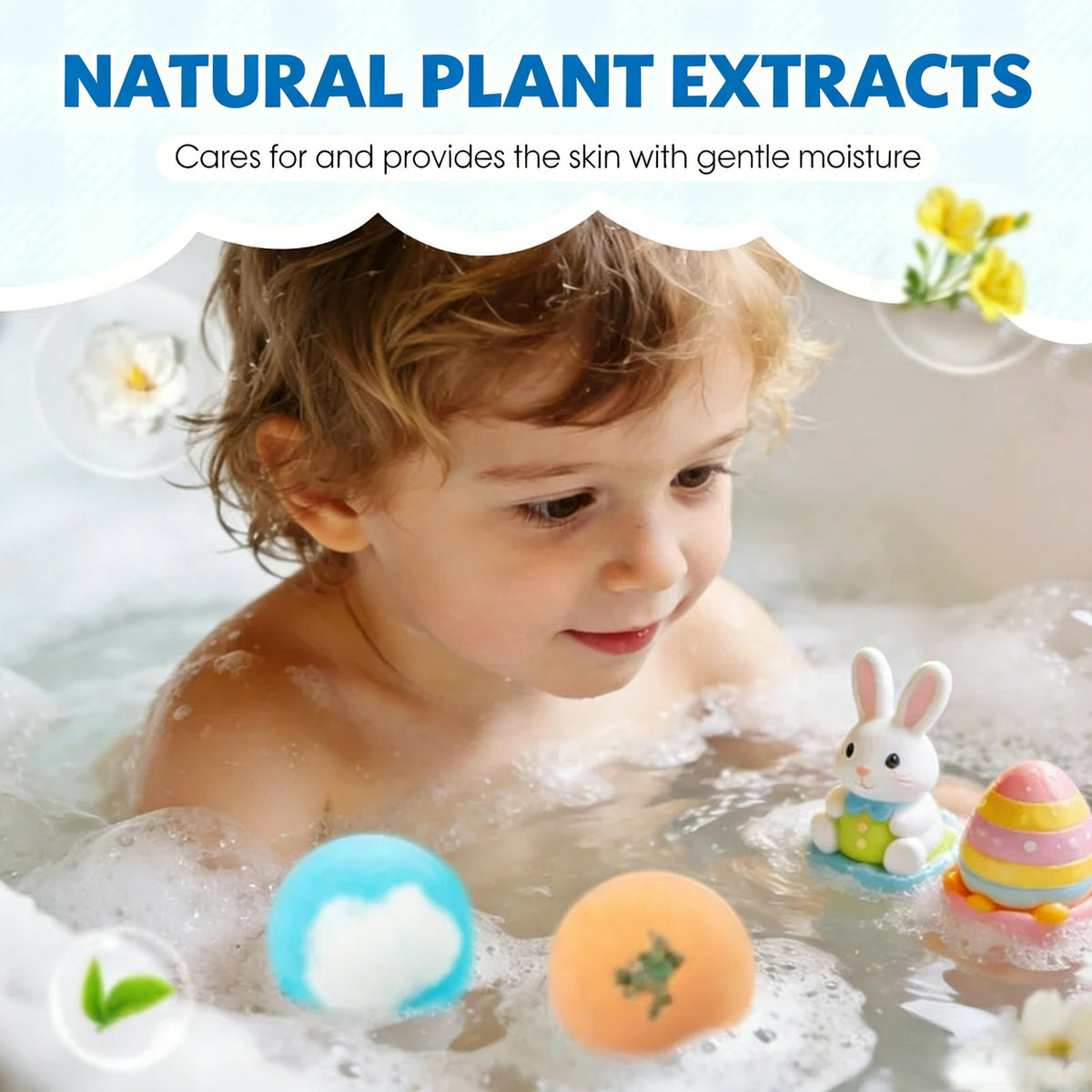 🔥🛁 Prirodne kugle za kupanje za djecu s mega mjehurićima i iznenađenjem unutra 🥚✨12 kom. [1 pakiranje]-HR