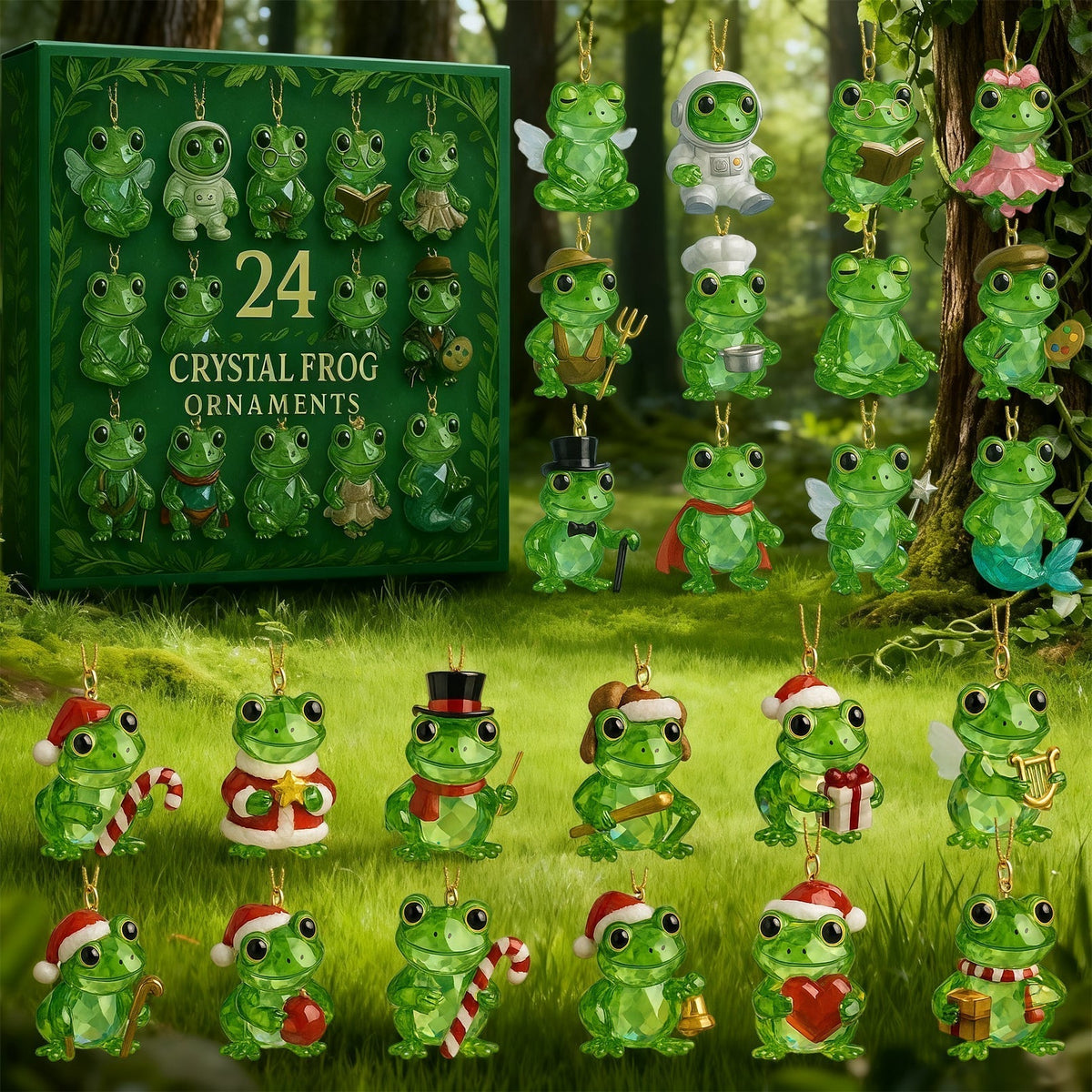 🐸 Čarovnija gozda čaka - Żabkin adventni koledar za leto 2025-SI
