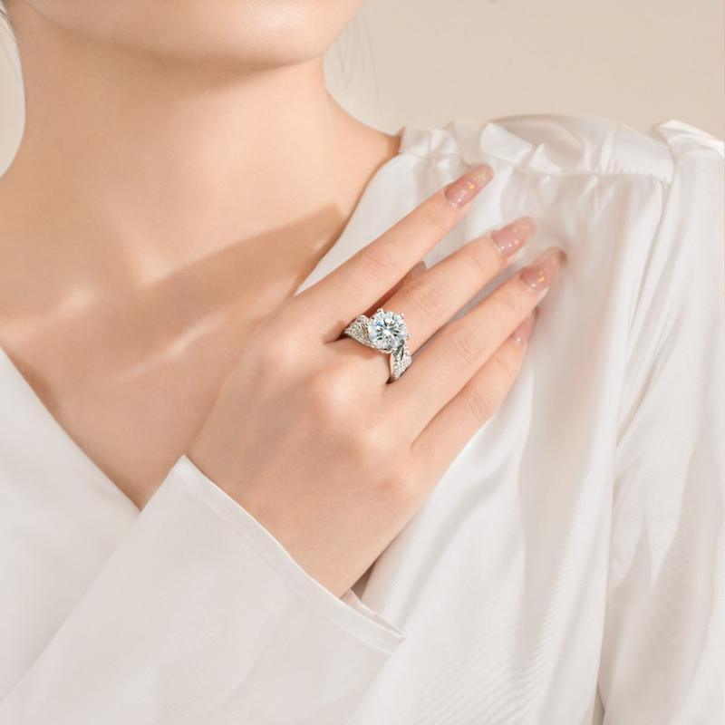 💖(ZADNJI DAN RAZPRODAJE - 80 % POPUSTA) Diamantni prstan z magnetnim moissanitom DIYSTARTM 💍-SI