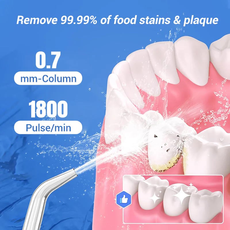 🦷 Nešiojamas burnos irigatorius ir dantų siūlas-LT