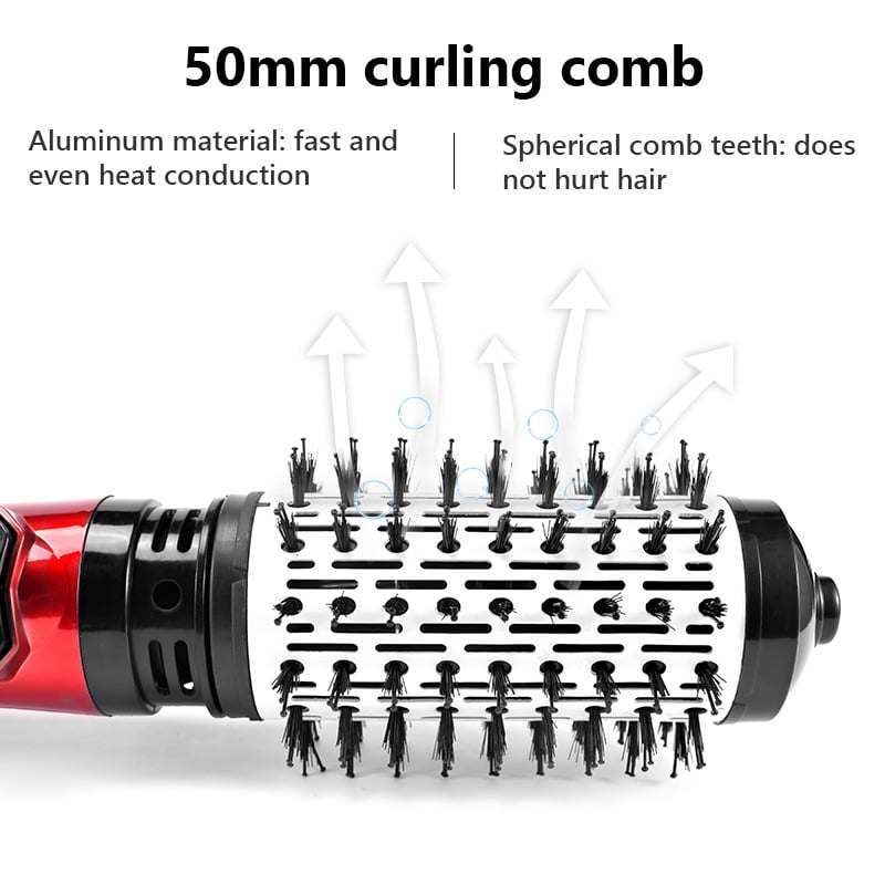 🔥 Karšto oro formavimo prietaisas ir 3 viename rotacinis džiovintuvas sausiems, garbanotiems ir tiesiems plaukams💞-LT