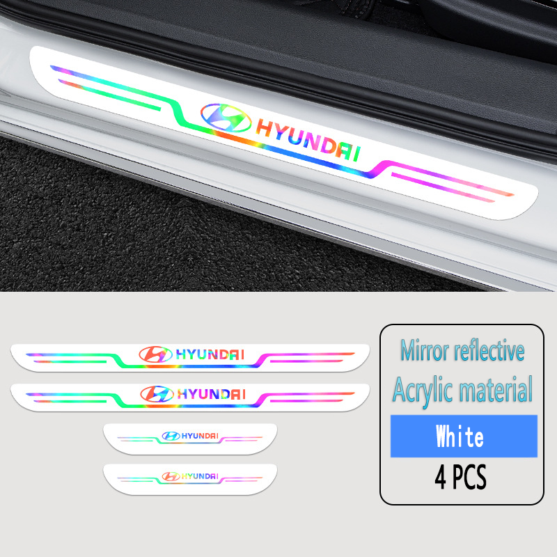 ✨Akrilinės lazerinės automobilių apsaugos nuo užsiteršimo durelių slenksčių juostelės🎉4 vnt.🎉-LT