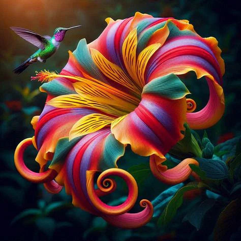 Semena spiralne rože Mavrični vrtinec – redka roža-SI