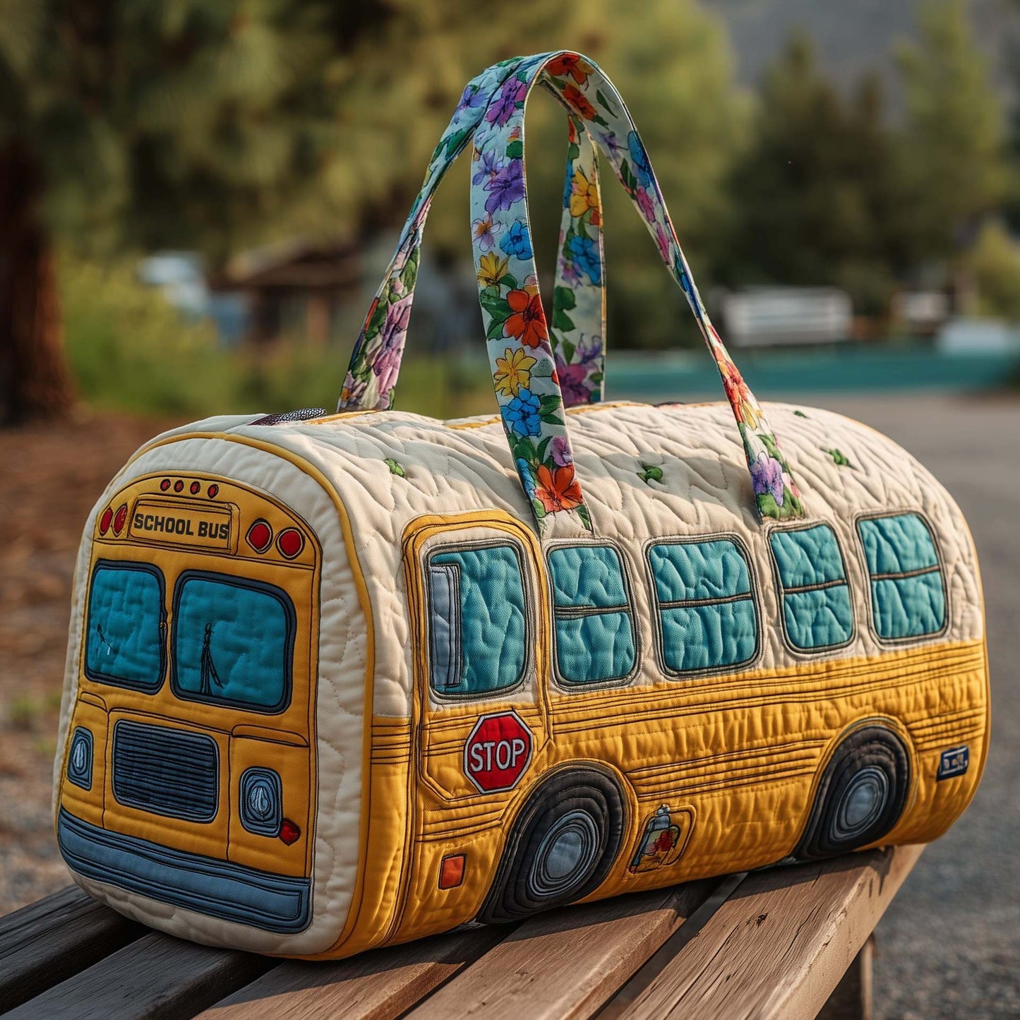 Prešita potovalna torba Hippie Van-SI