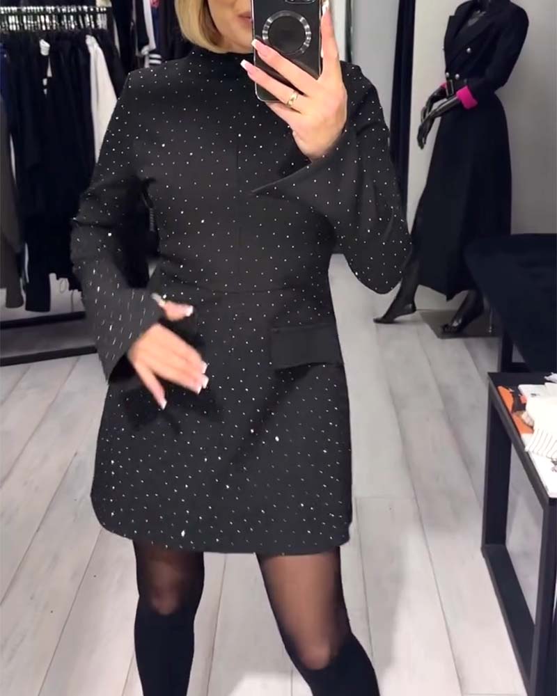 Elegantiška, blizganti moteriška suknelė-LT