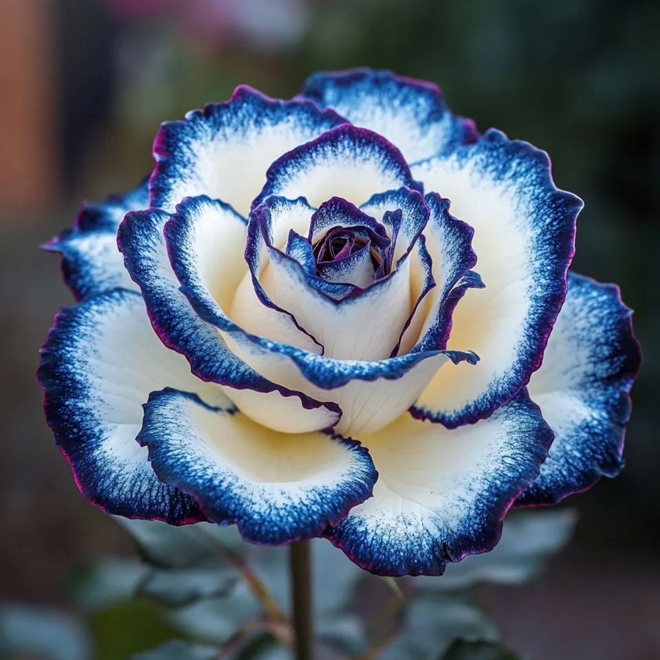 Redka vrtnica Blue Moon 🌌 in večbarvna čipkasta vrtnica 🌈🌹-SI