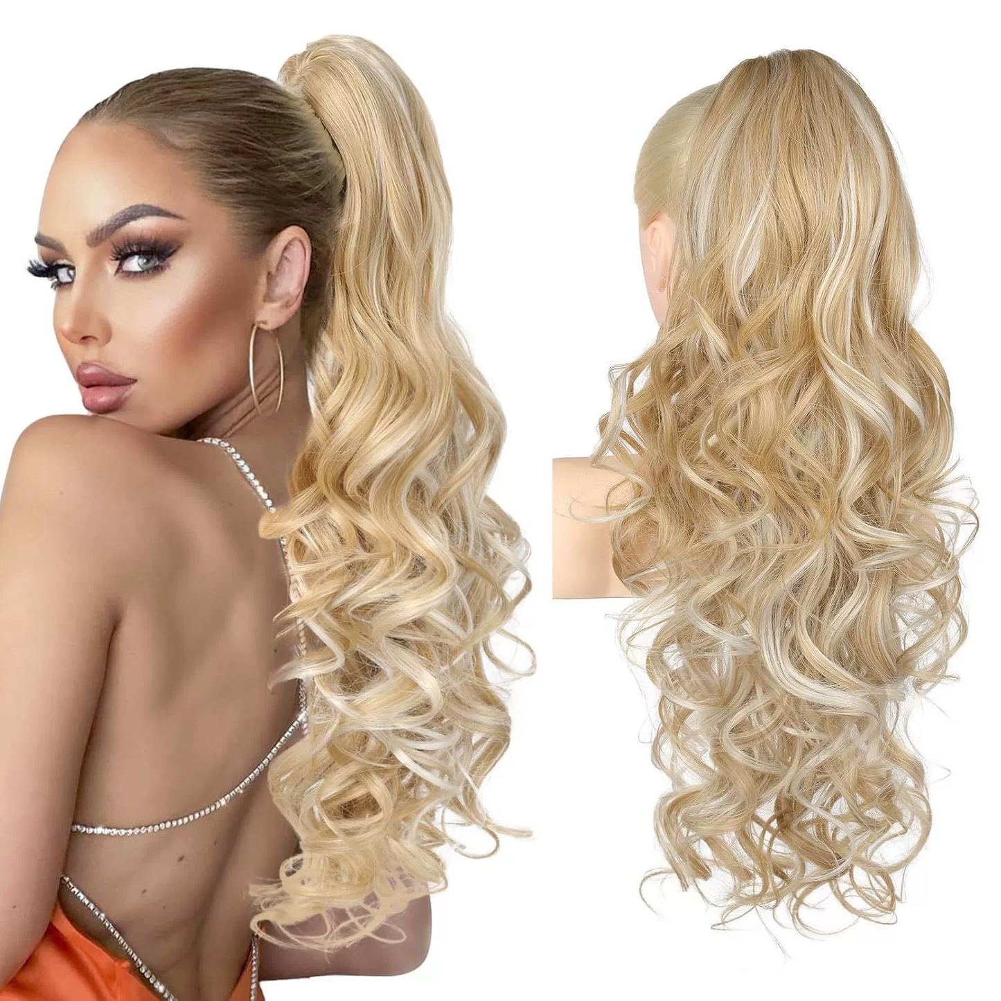 🔥 Časovno omejena promocija – 50 % popusta 👩💕 Lasni podaljški s sponko za čop 🙋‍♀️-SI