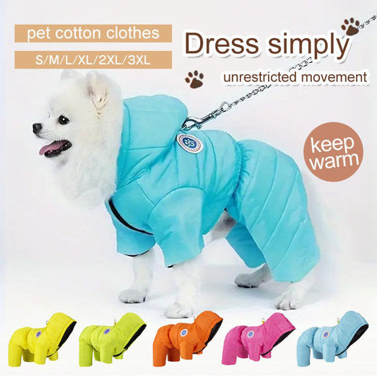 Ropa de invierno cálida y resistente al viento para perros 🐕-ES