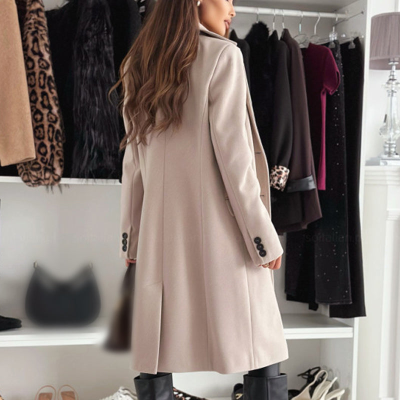 🔥Jesenski in zimski topli modeli🔥, elegantna ženska dolga krojena jakna