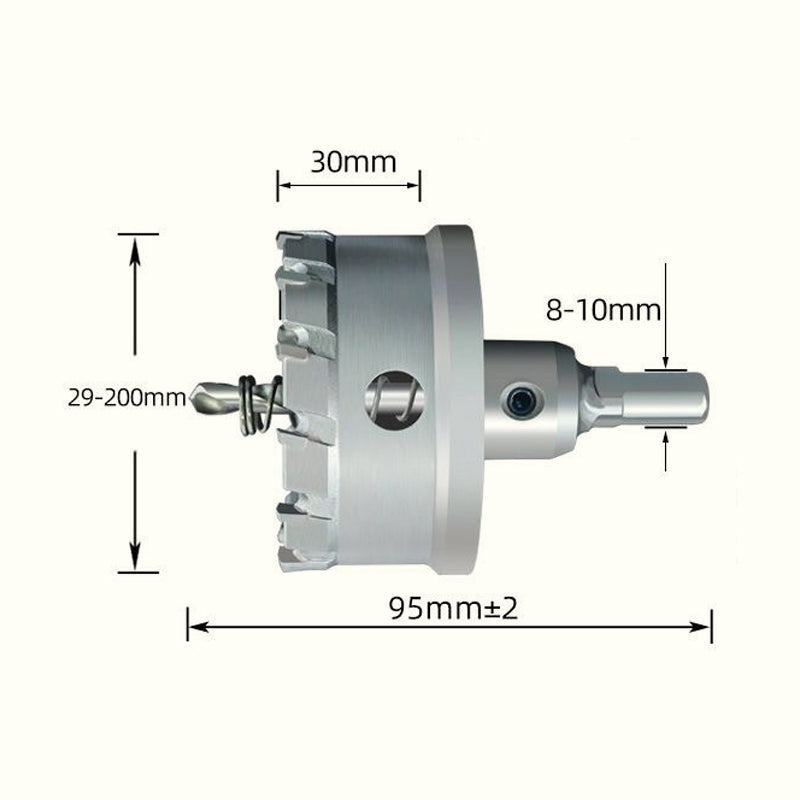 【✨Padidėjęs efektyvumas】🔧 Metalinis skylių pjoviklis su karbidu-LT