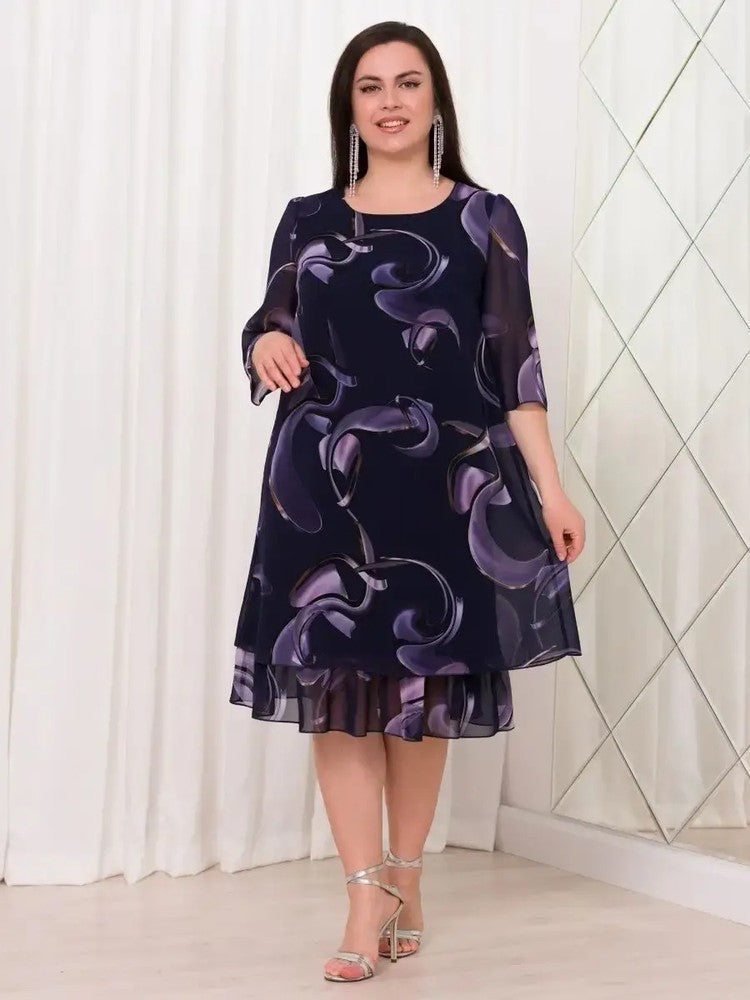 👗 Naujos šifoninės suknelės su elegantiškais raštais ir raukiniais nuo 2026 m-LT