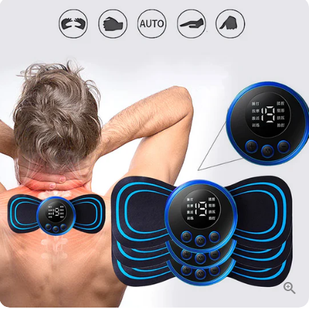 Prenosni masažni aparat z 8 načini in LCD zaslonom - mini mišični stimulator za lajšanje bolečin-SI