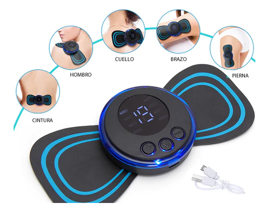 Prenosni masažni aparat z 8 načini in LCD zaslonom - mini mišični stimulator za lajšanje bolečin-SI