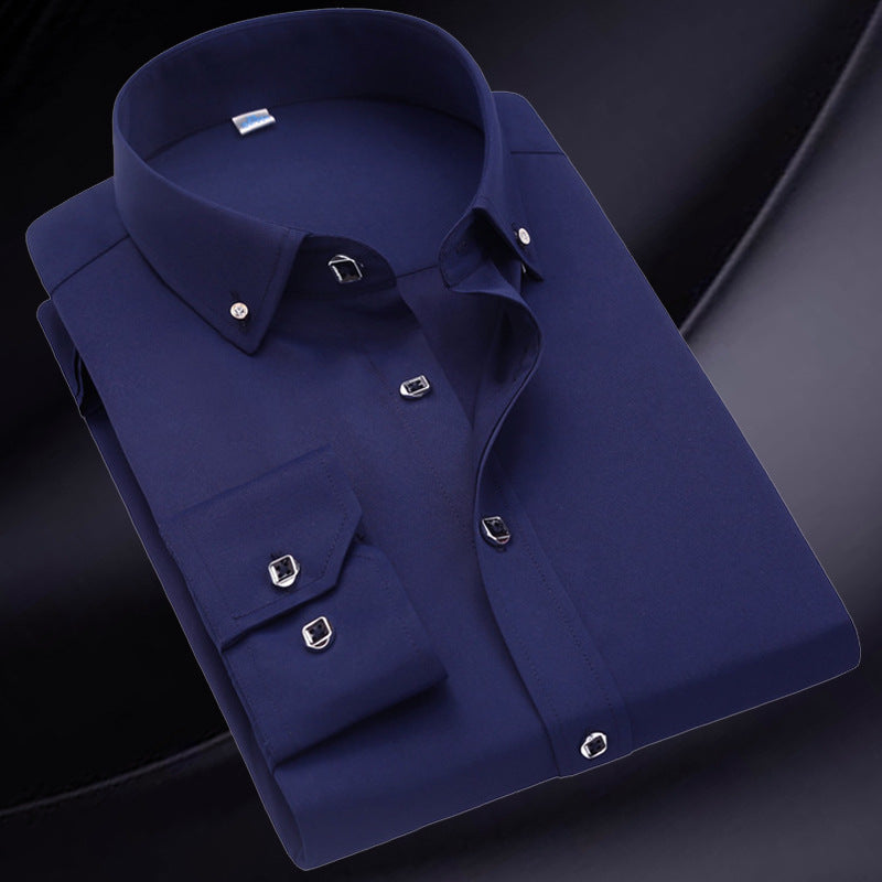 ✨ Ανδρικό βαμβακερό μακρυμάνικο πουκάμισο υψηλής ποιότητας-GR
